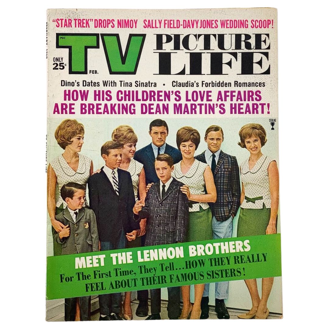 VTG TV Picture Life Magazine February 1968 Vol 13 #2 Lennon Brothers No Label