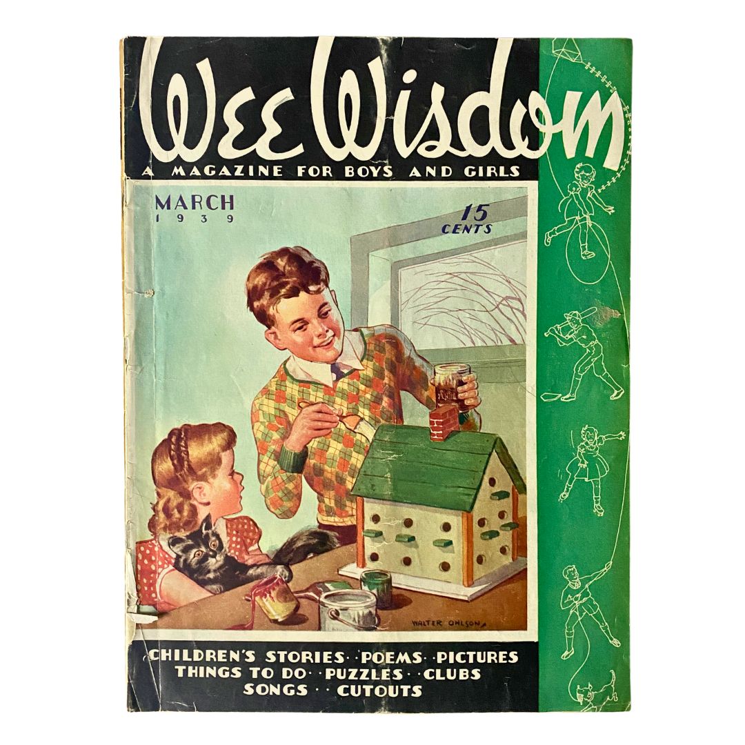 VTG Wee Wisdom Maazine March 1939 Finders Keepers GD Interior No Label