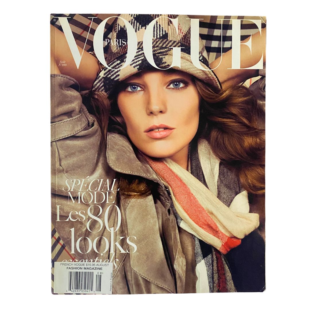 Vogue Paris Magazine August 2009 Daria Werbowy by Inez & Vinoodh No Label VG