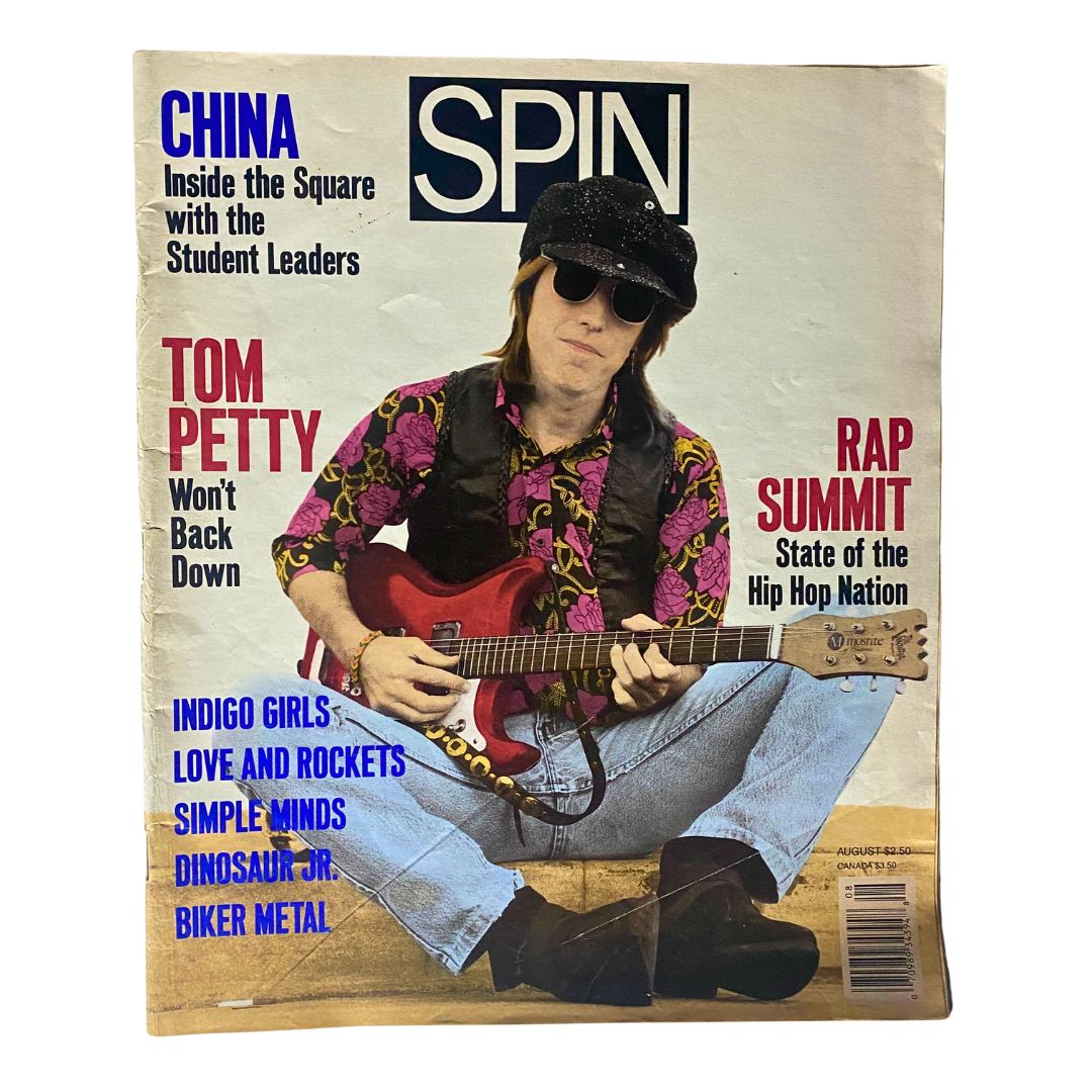 VTG Spin Magazine August 1989 Vol 5 No. 5 Tom Petty Won't Back Down No Label