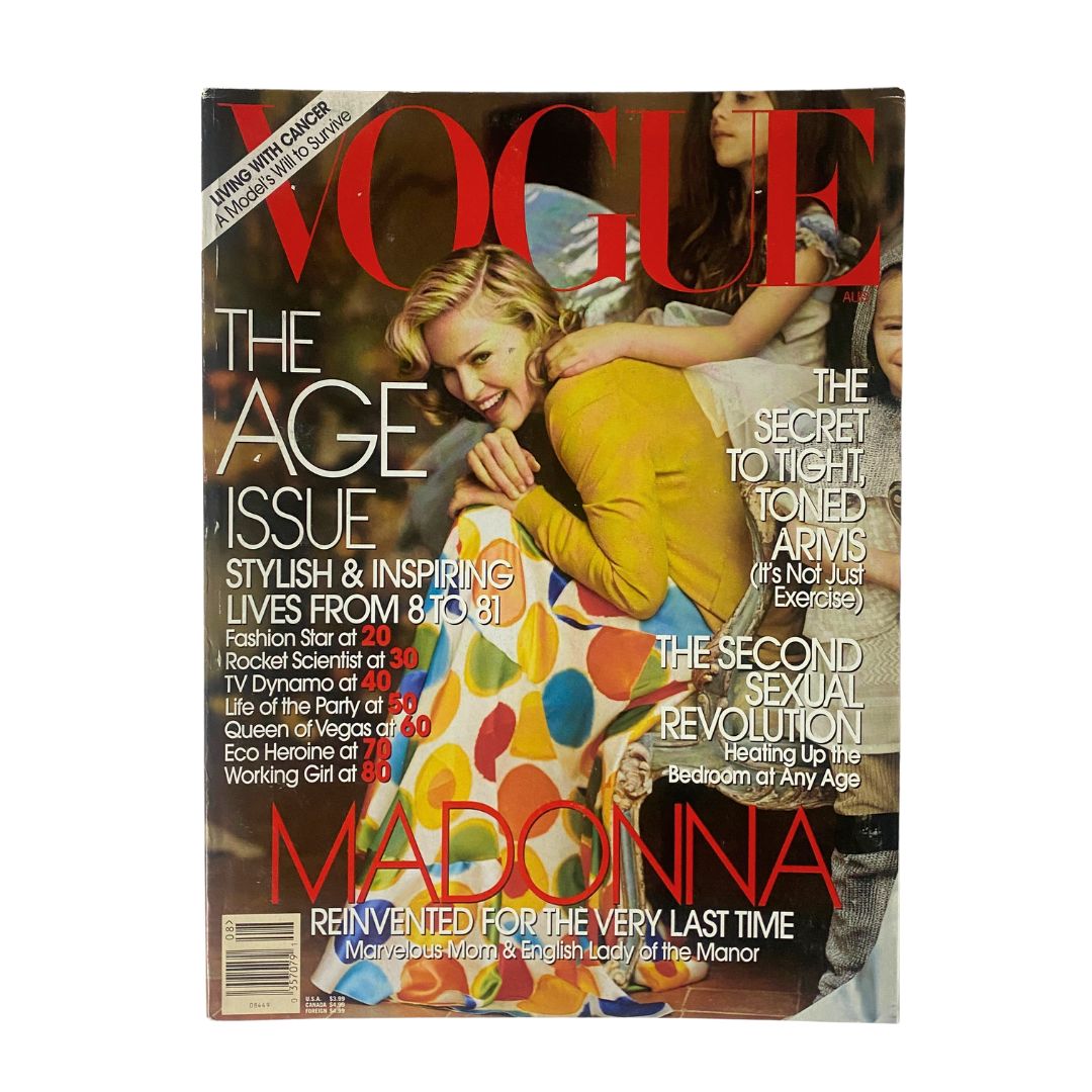 Vogue Magazine August 2005 Madonna The Age Issue No Label