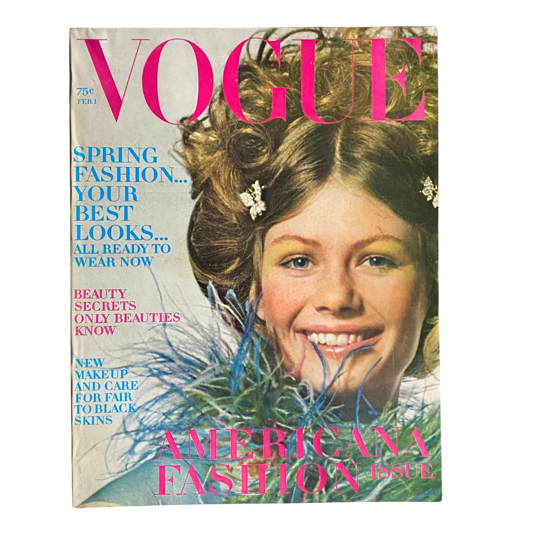 VTG Vogue Magazine February 1 1970 Charly Stember by Irving Penn No Label