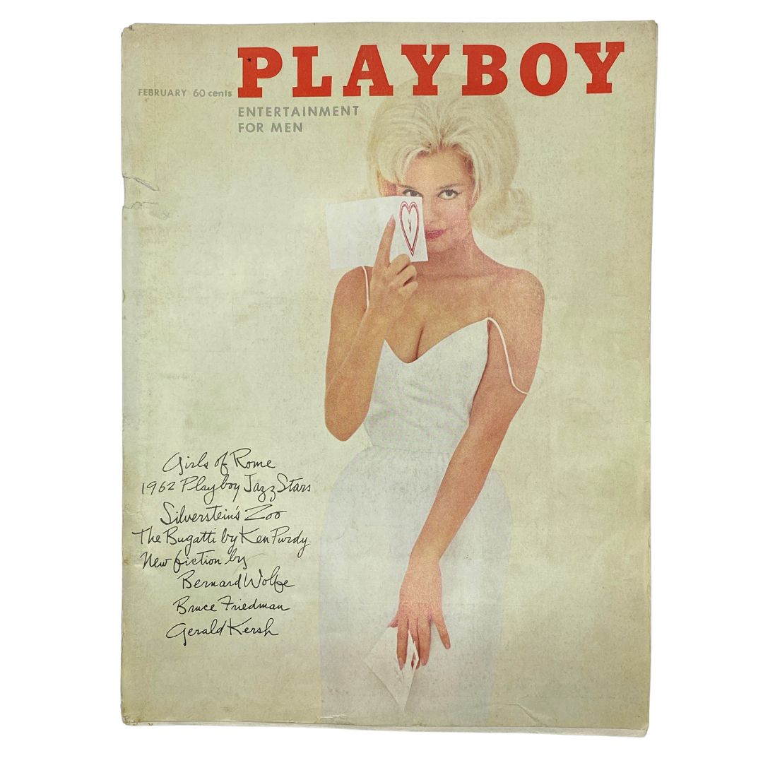 VTG Playboy Magazine February 1962 Playmate Kari Knudsen w Centerfold No Label