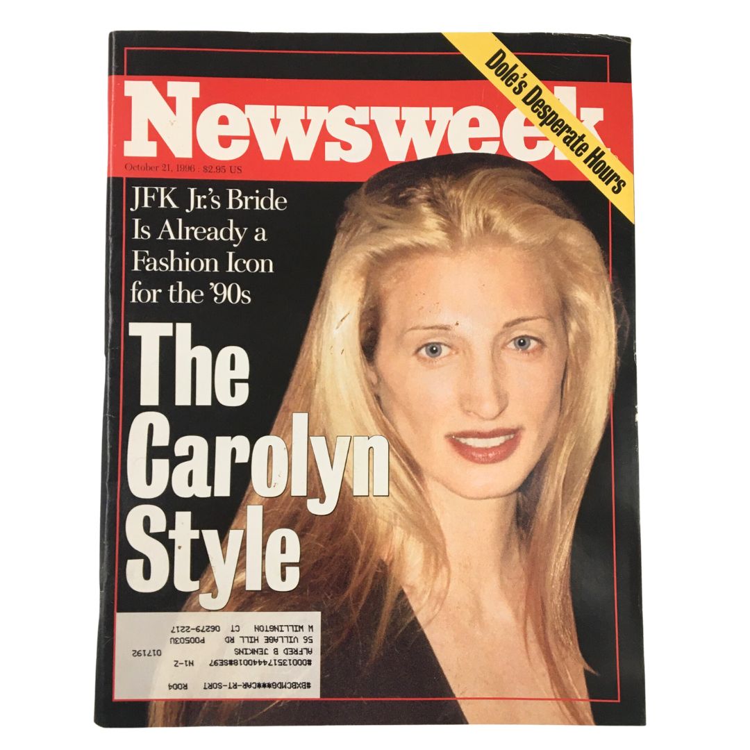 Newsweek Magazine October 21 1996 The Carolyn Style Fashion Icon for the 90's