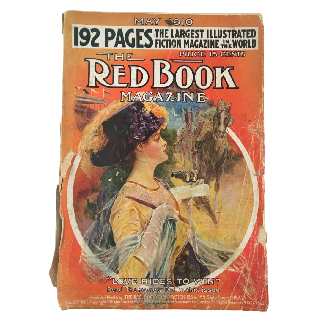 The Redbook Magazine May 1910 Love Rides To Win The Society End No Label