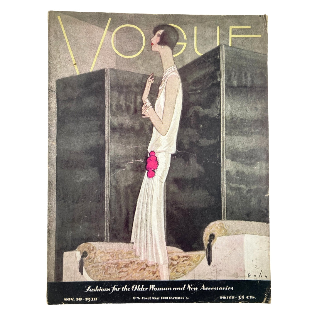 VTG Vogue Magazine November 10 1928 Euclid is Still Alive No Label