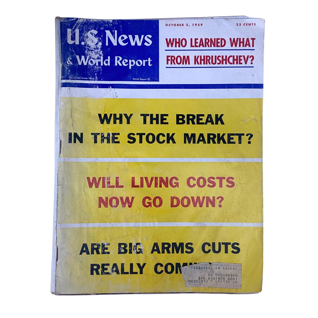 US News & World Report Magazine October 5 1959 Who Learned What from Khrushchev?