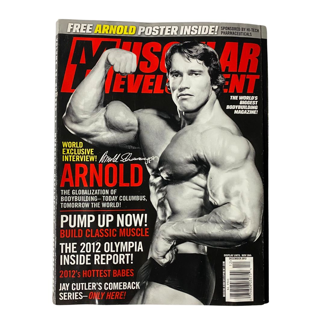 Muscular Development Magazine December 2012 Arnold Schwarzenegger w Poster