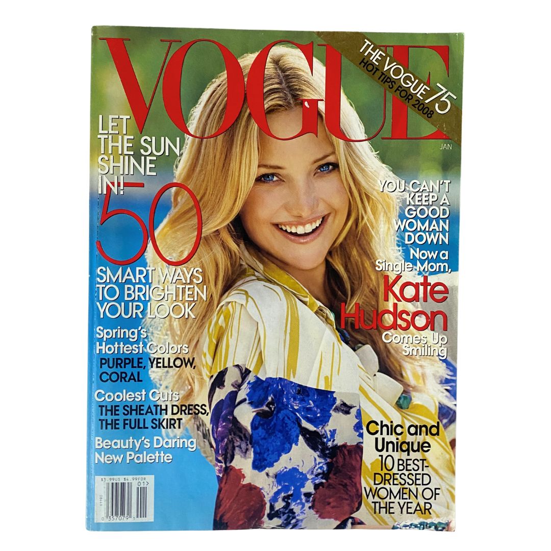 Vogue Magazine January 2008 Kate Hudson by Patrick Demarchelier No Label