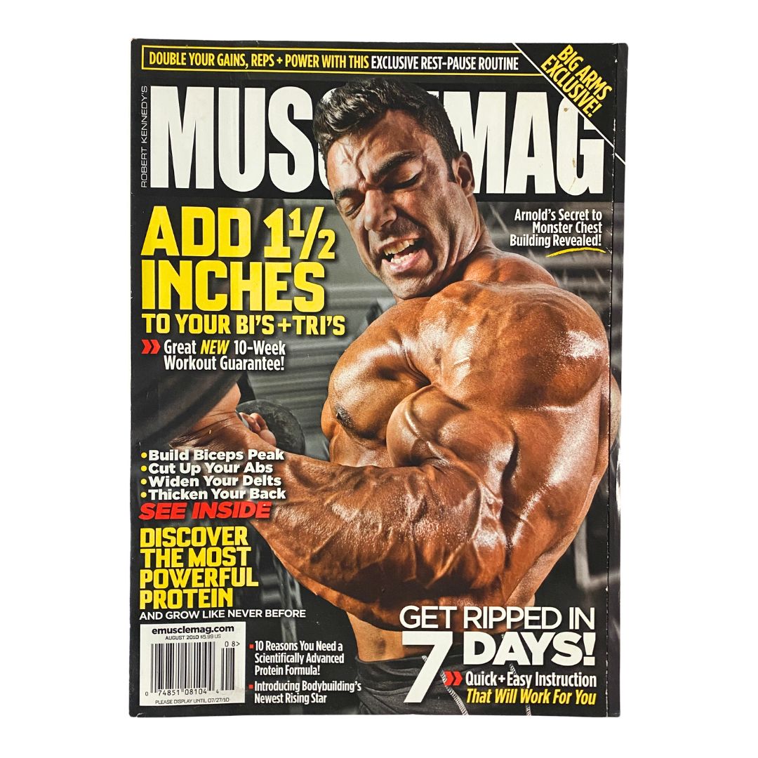 MuscleMag Magazine August 2010 No. 339 Eduaordo Correa Cover No Label