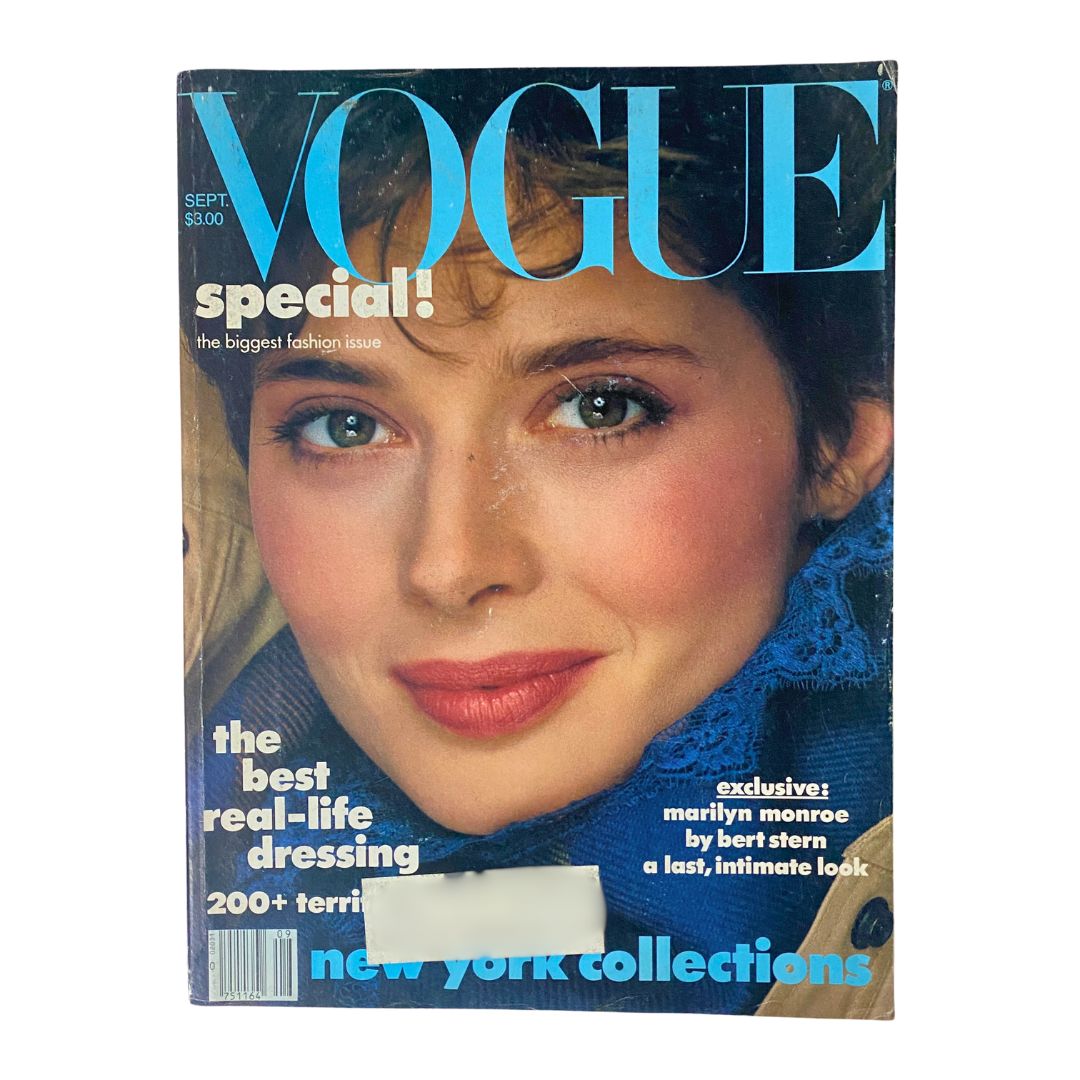 VTG Vogue Magazine September 1982 Isabella Rossellini by Richard Avedon