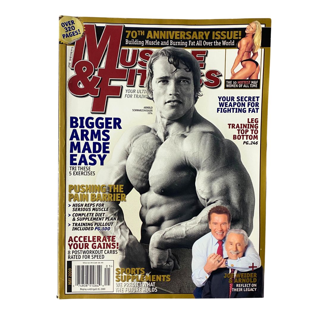 Muscle & Fitness Magazine May 2009 Vol 70 No. 5 Arnold Schwarzenegger No Label