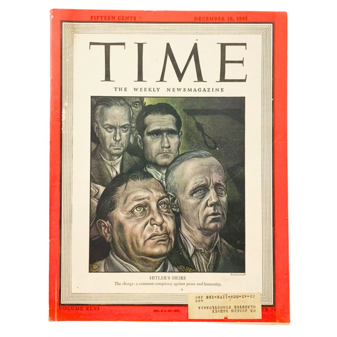 VTG Time Magazine December 10 1945 Vol 46 No. 24 Goering, Ribbentrop & Hess