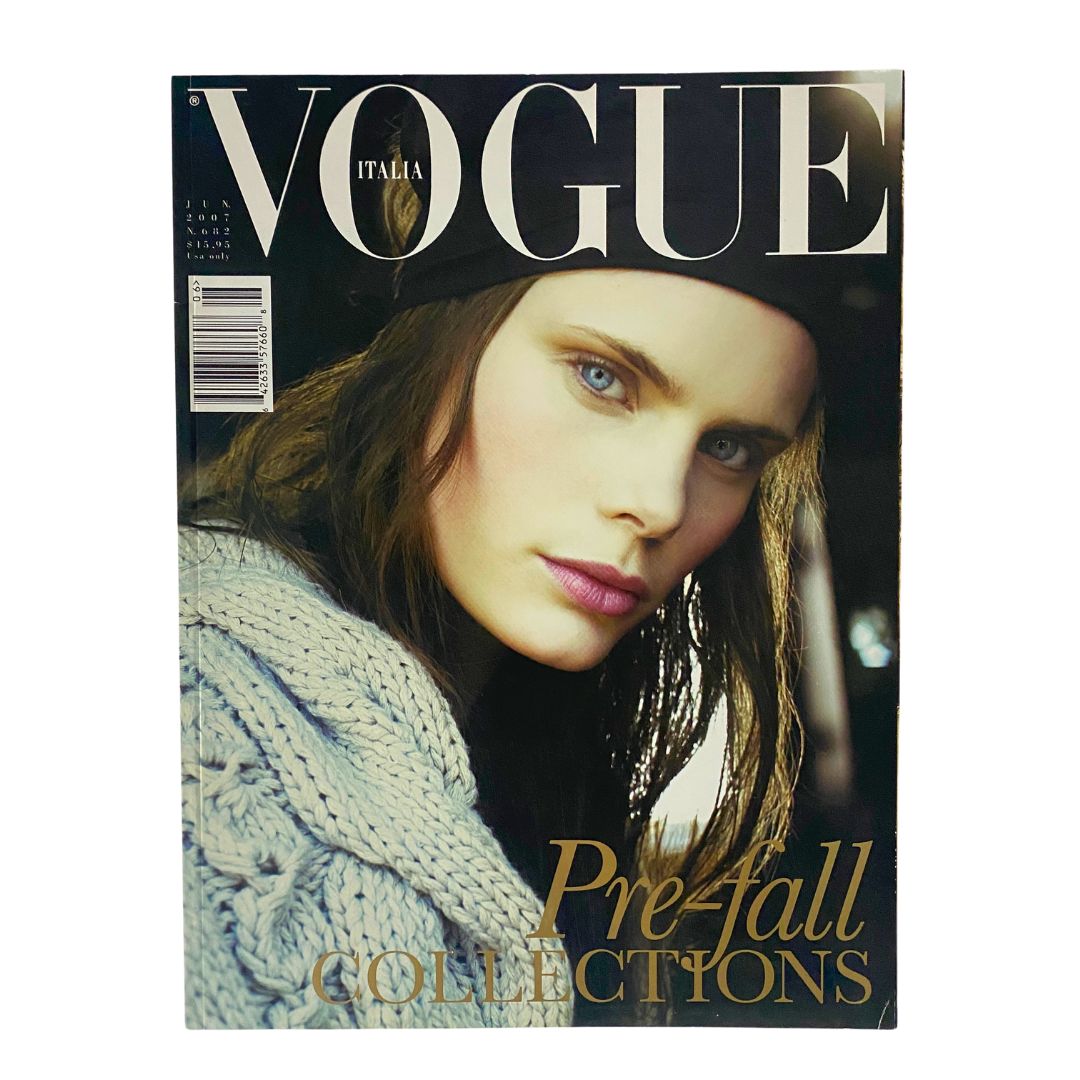 Vogue Italia Magazine June 2007 Adina Fohlin by Steven Meisel No Label VG