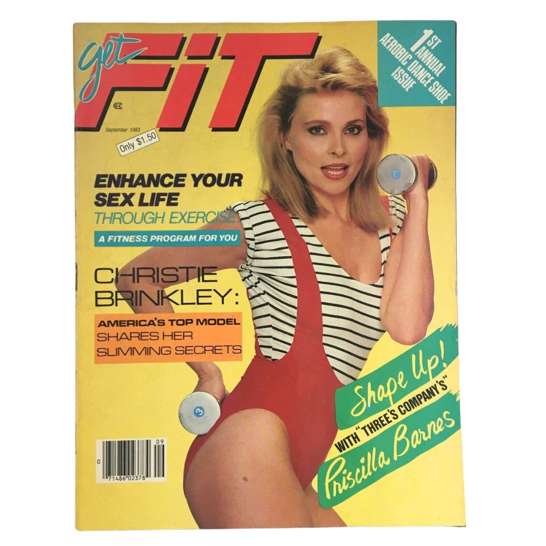 Get Fit Magazine September 1983 Christie Brinkley Share Her Secrets No Label