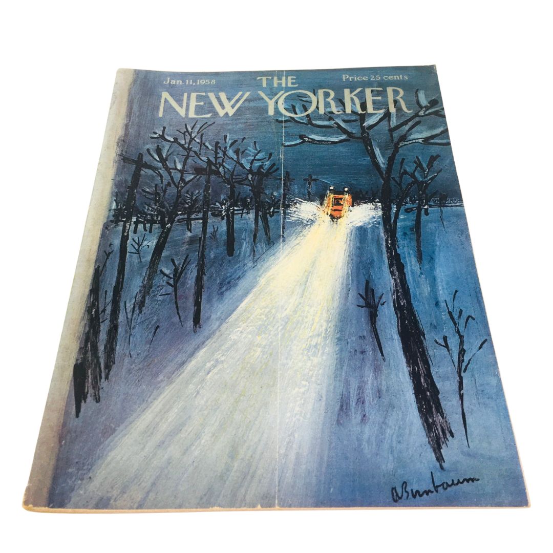 The New Yorker Magazine January 11 1958 Full Theme Cover by Abe Birnbaum