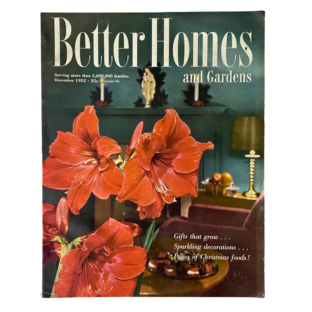 VTG Better Homes & Gardens Magazine December 1952 Rose-Pink Specimens No Label