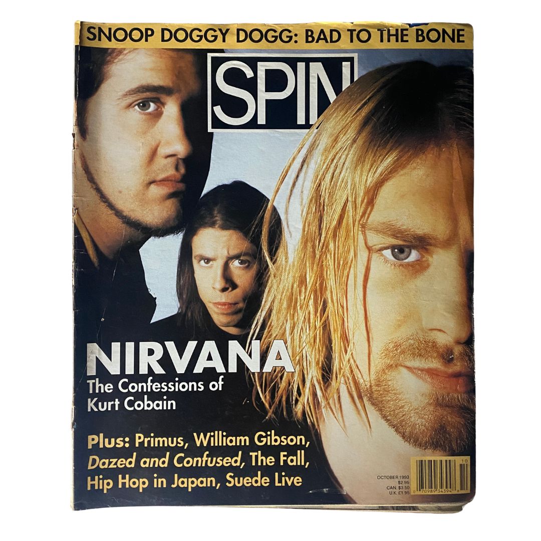 Spin Magazine October 1993 Vol 9 No. 7 Niravana Kurt Cobain Confessions No Label