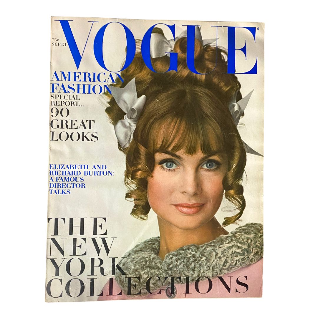 VTG Vogue Magazine September 1 1967 Jean Shrimpton by David Bailey No Label