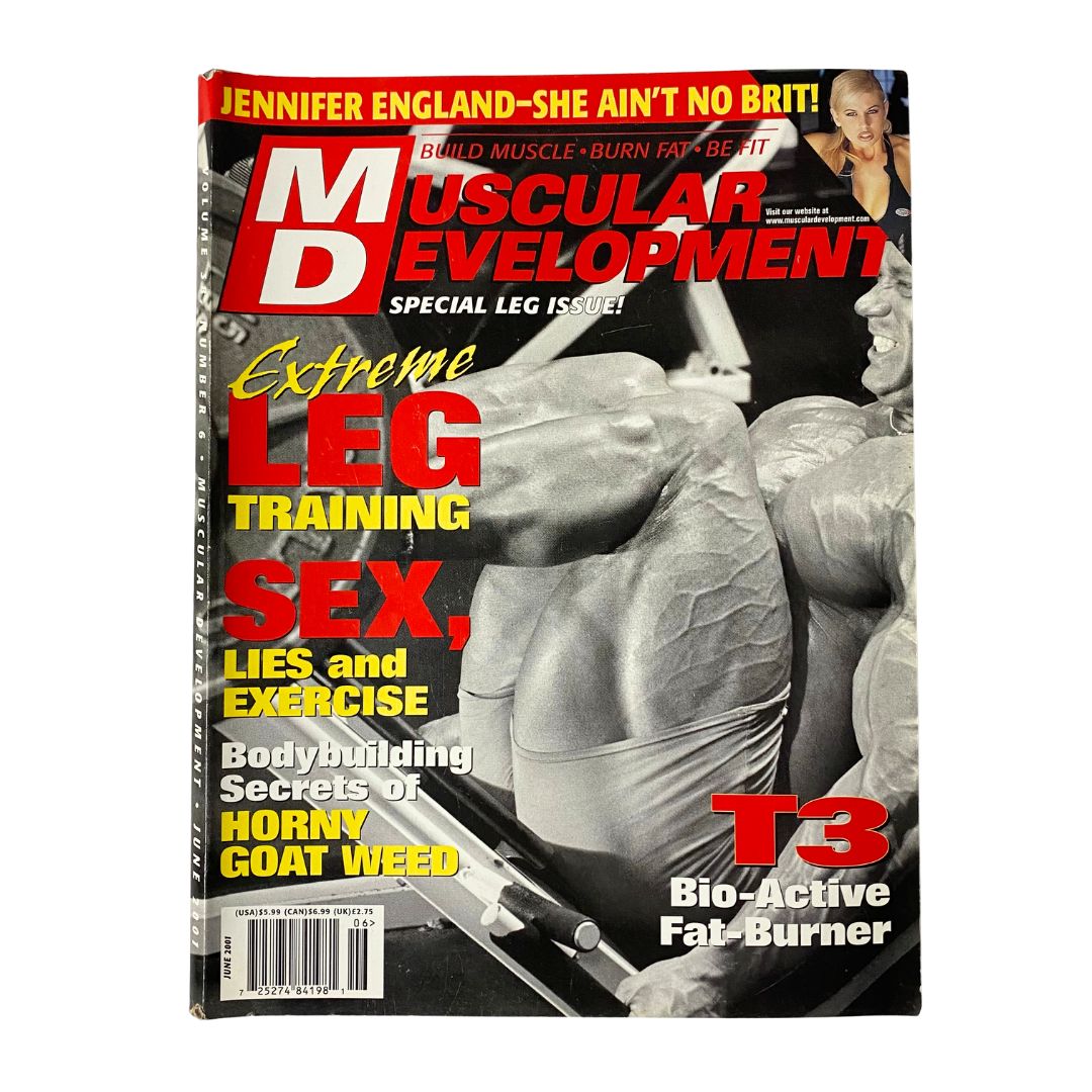 Muscular Development Magazine June 2001 Ben White Cover w Poster No Label