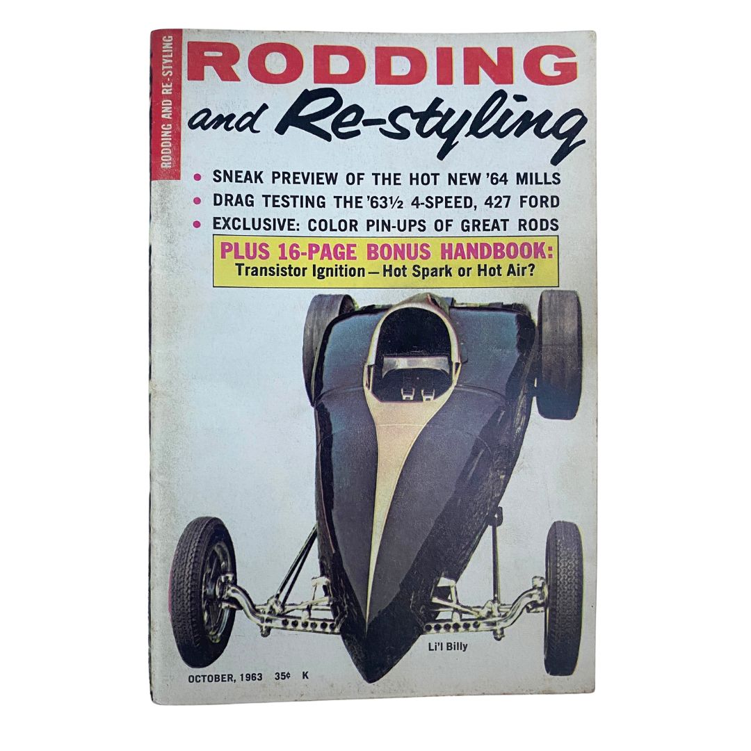 Rodding & Re-Styling Magazine October 1963 Drag-Testing Ford's 427 No Label