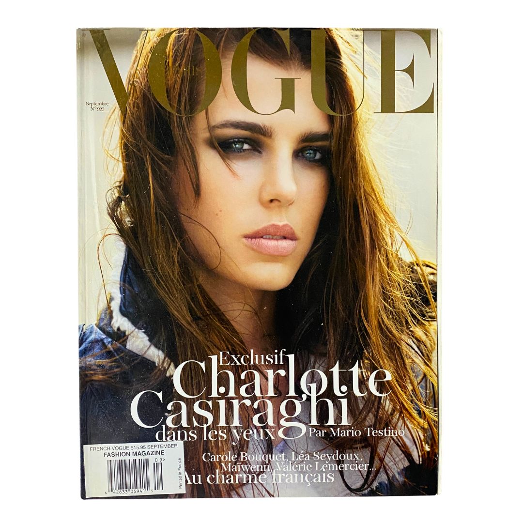 Vogue Paris Magazine September 2011 Charlotte Casiraghi Cover No Label