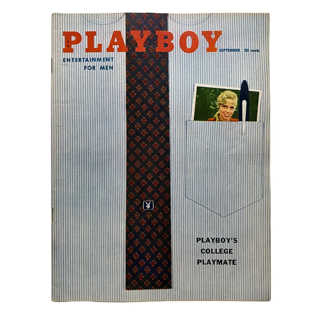 VTG Playboy Magazine September 1958 Teri Hope w Centerfold No Label