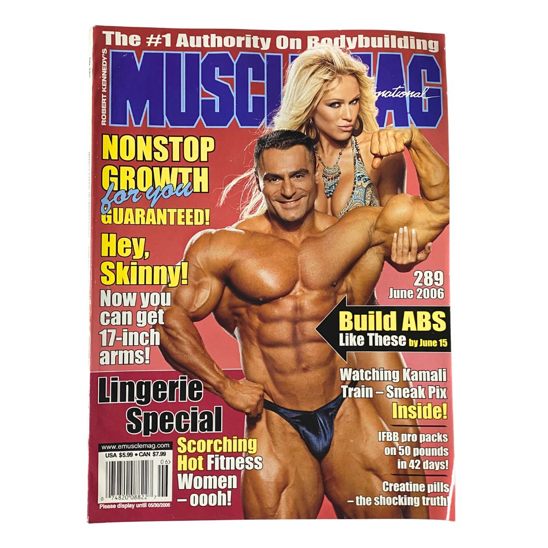 MuscleMag Int'l Magazine June 2006 Ahmad Haidar, Katrina Van Derham No Label