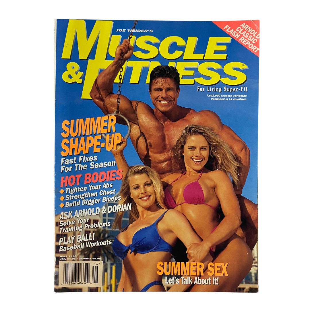 Muscle & Fitness Magazine June 1996 Vol 57 No. 6 Achim Albrecht Cover No Label