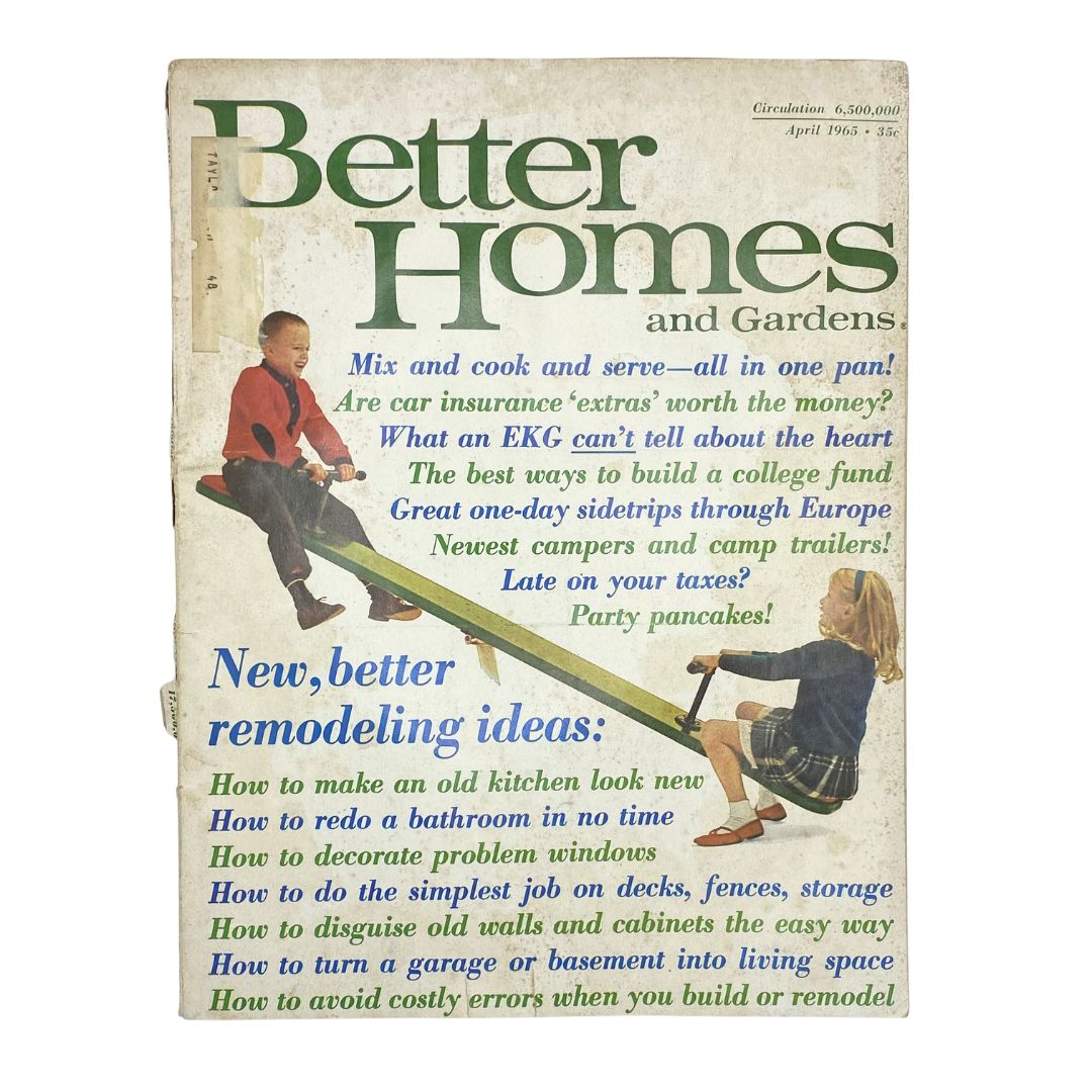 VTG Better Homes & Gardens Magazine April 1965 Mix and Cook and Serve