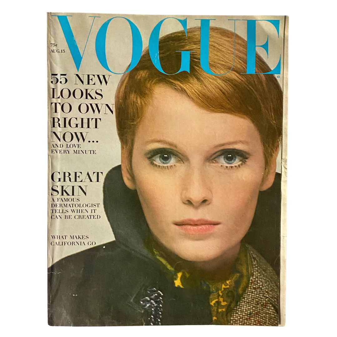 VTG Vogue Magazine August 15 1967 Mia Farrow by David Bailey No Label