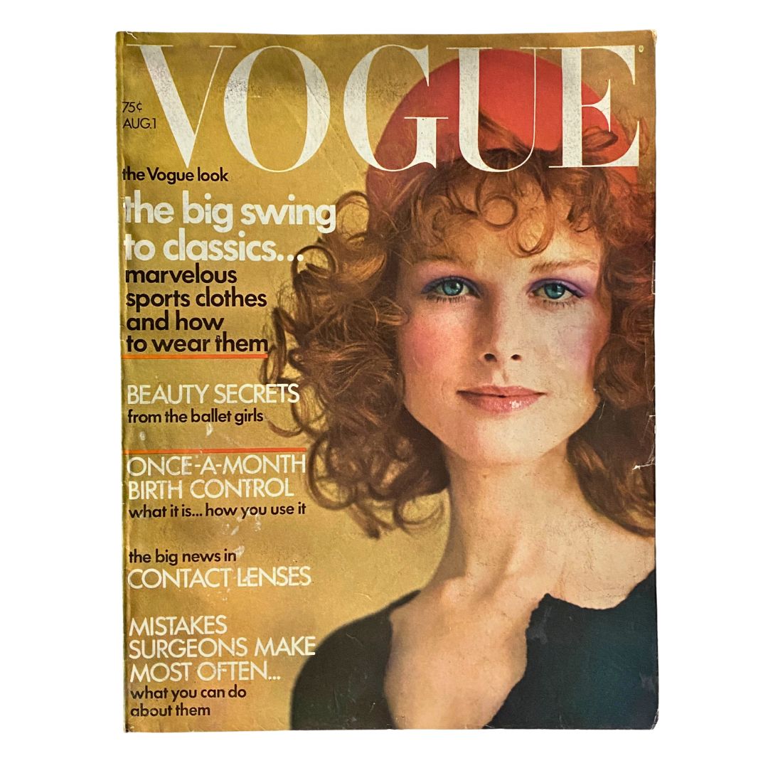 VTG Vogue Magazine August 1 1971 Patricia Dow by Gianni Penati No Label