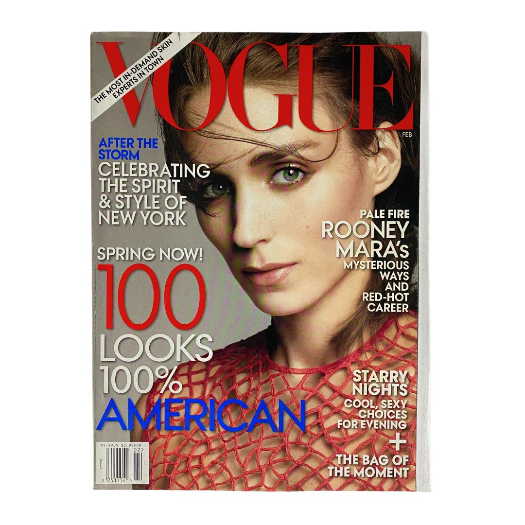 Vogue Magazine February 2013 Pale Fire Rooney Mara Cover No Label