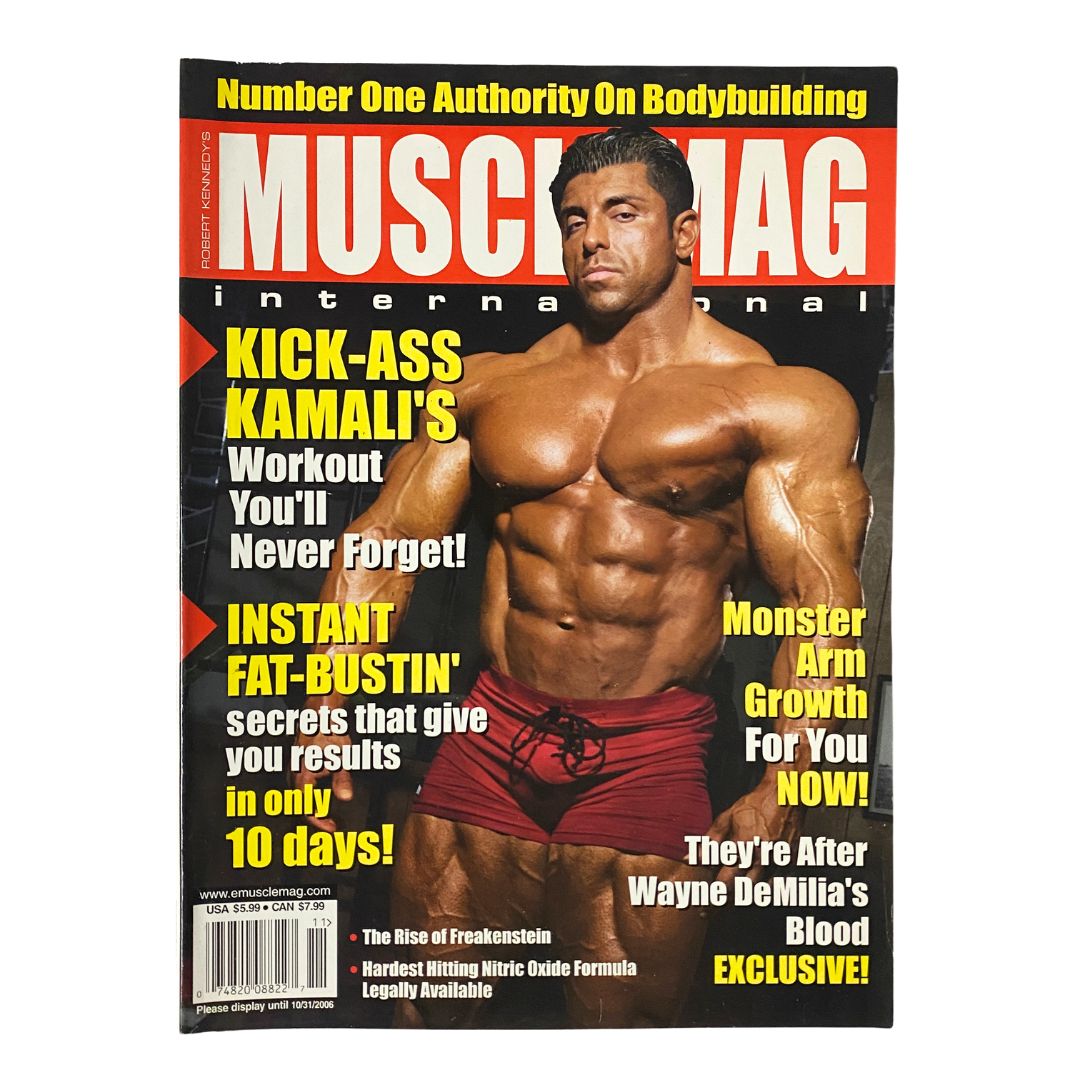 MuscleMag International Magazine November 2006 No. 294 featuring Shari Kamali, highlighting bodybuilding tips and workout secrets, with a focus on fitness and nutrition.