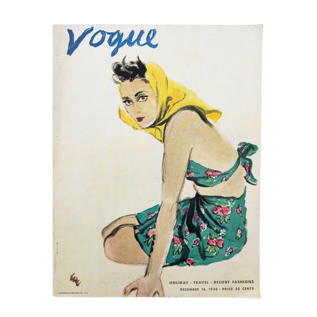 VTG Vogue Magazine December 15 1935 For Southern Nights