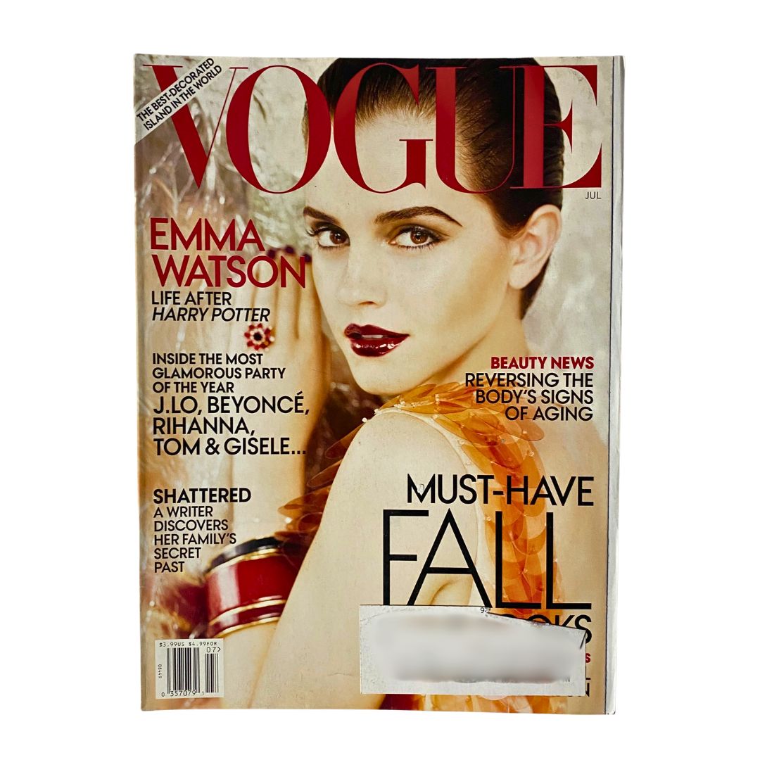 Vogue Magazine July 2011 Emma Watson Life After Harry Potter VG