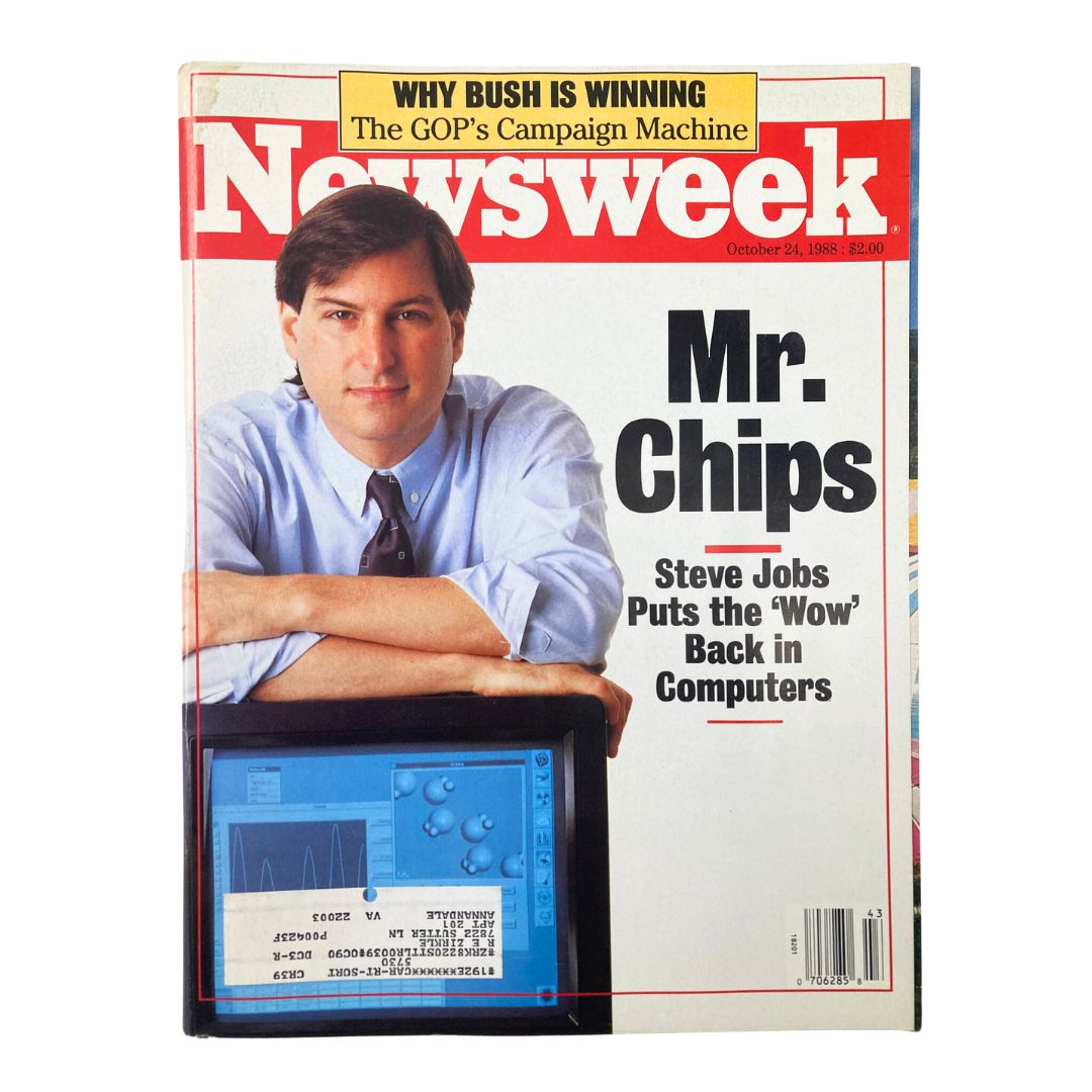 VTG Newsweek Magazine October 24 1988 Steve Jobs Puts 'Wow Back in Computers'