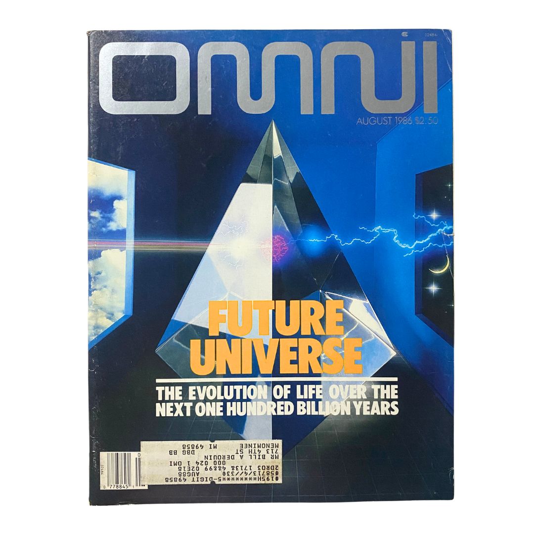 VTG Omni Magazine August 1986 Future Universe The Evolution of Life