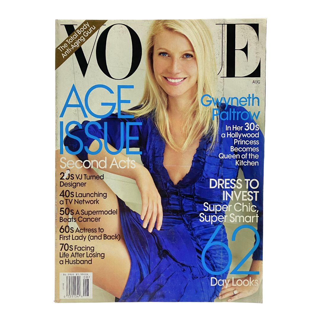 Vogue Magazine August 2010 Gwyneth Paltrow Age Issue No Label