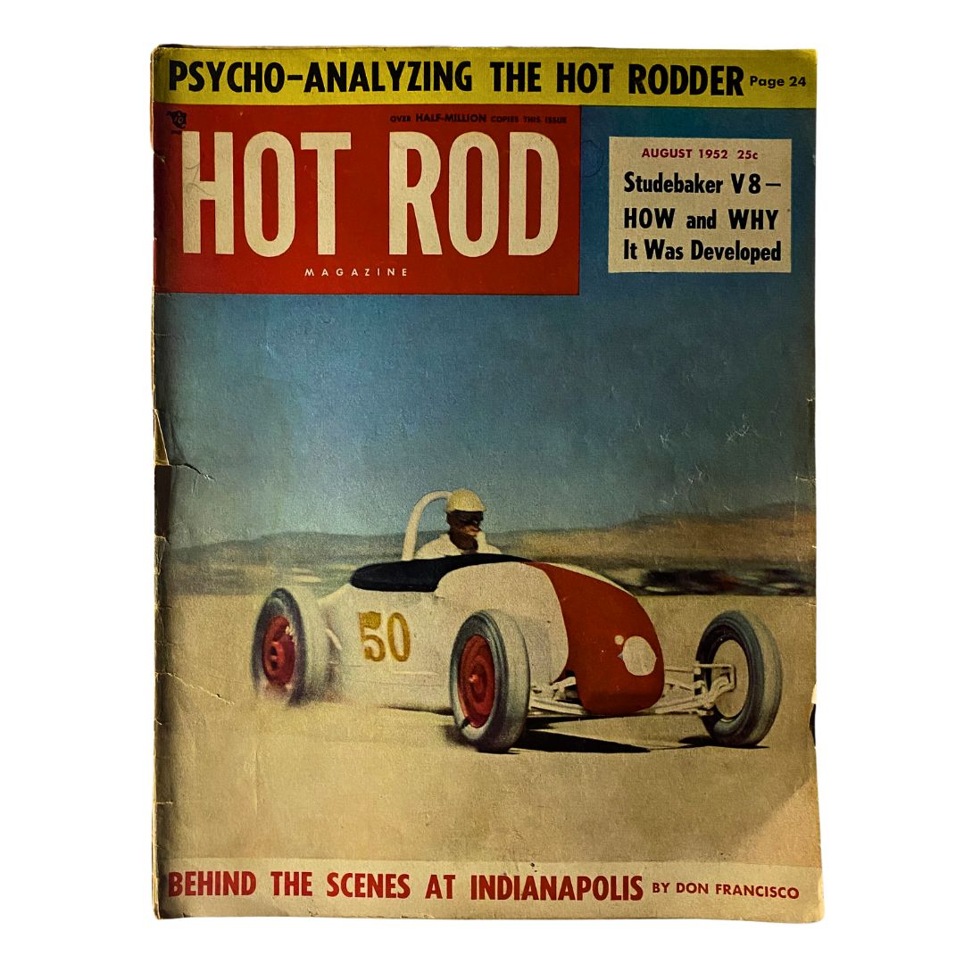 VTG Hot Rod Magazine August 1952 Ted Miller's 27-T on California No Label