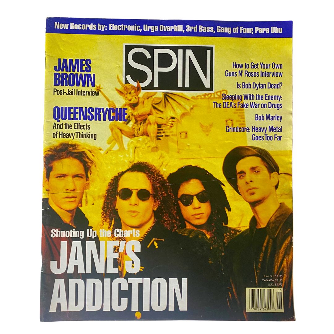 Spin Magazine June 1991 Vol 7 No. 3 Jane's Addiction No Label