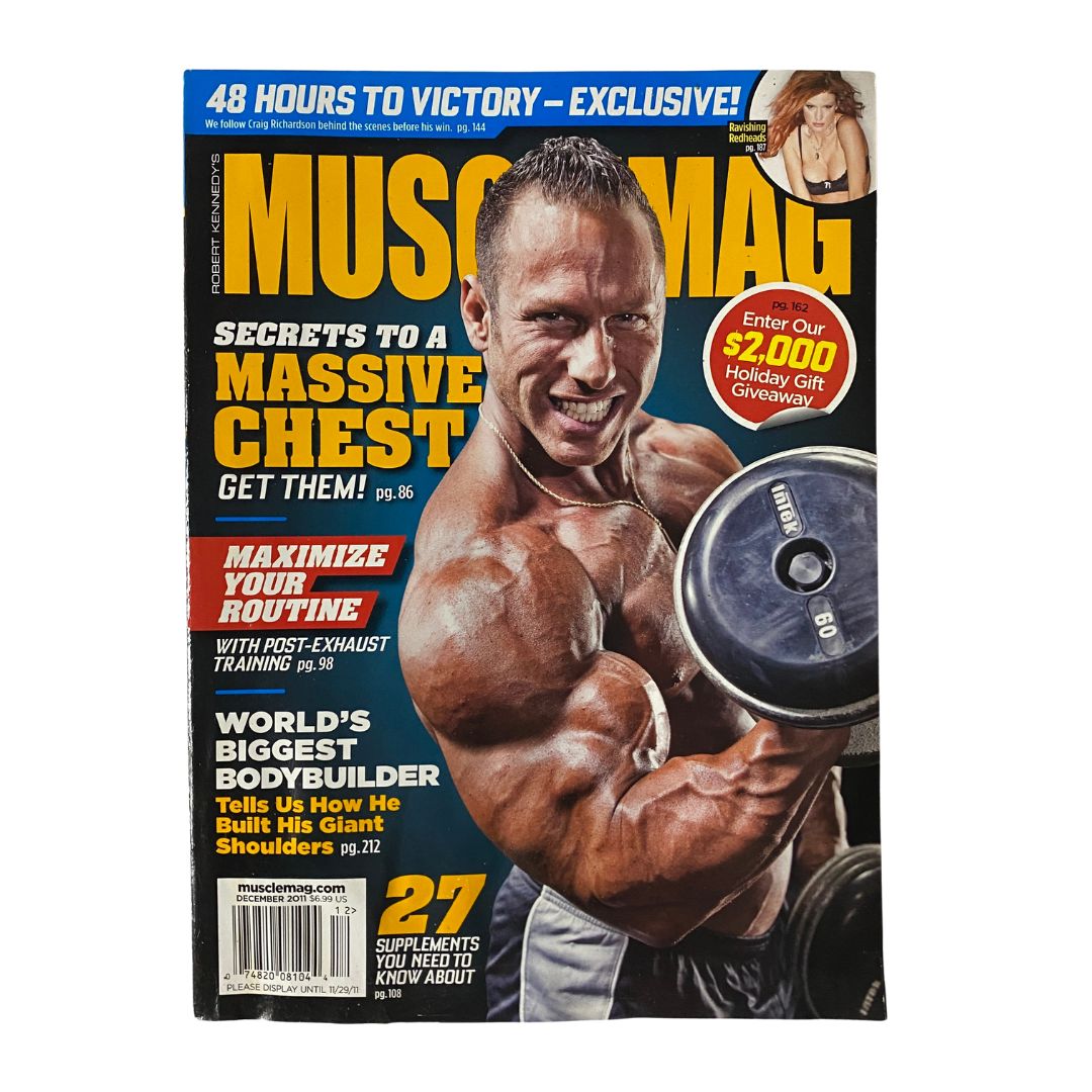 MuscleMag Magazine December 2011 Michael Liberatore GD Interior No Label