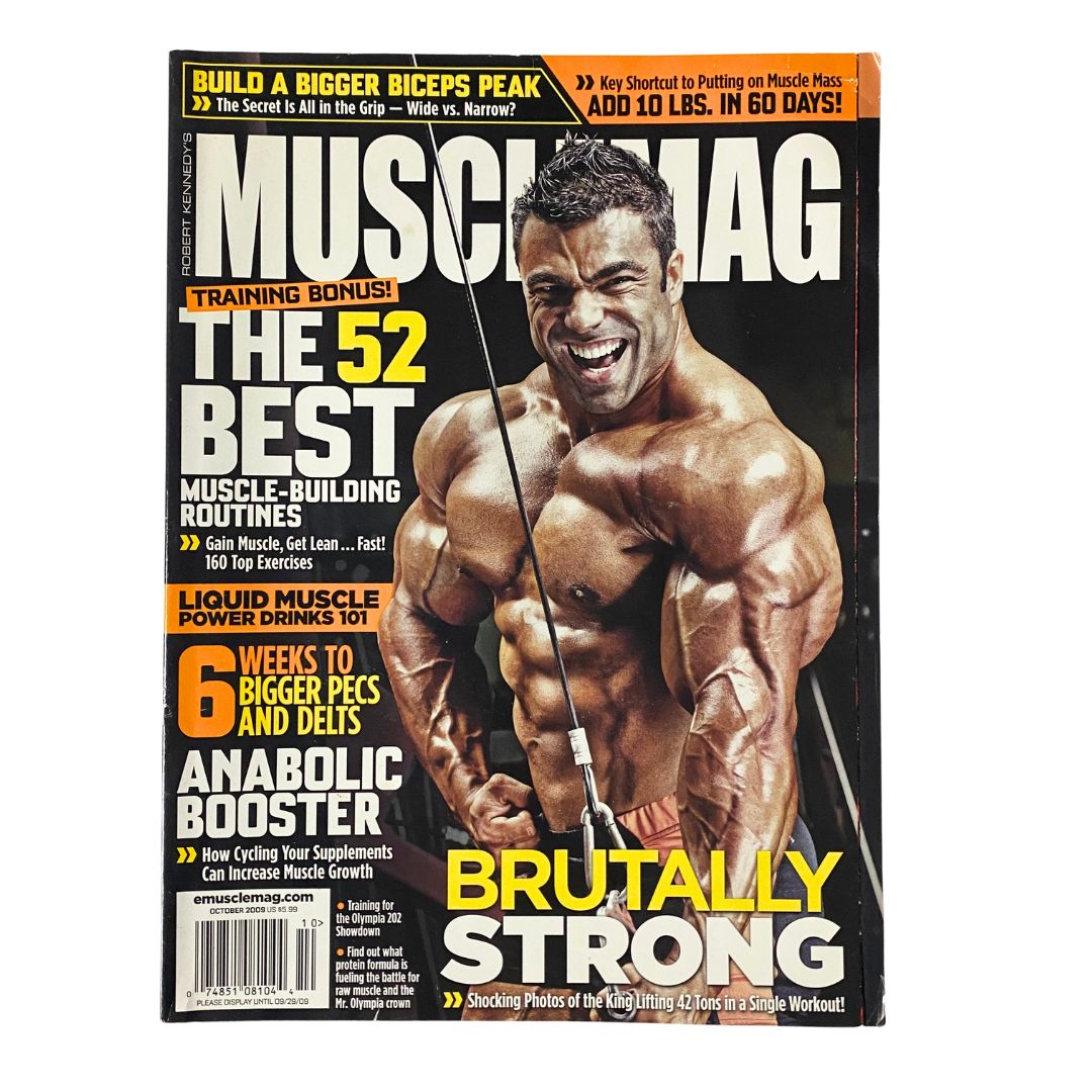 MuscleMag Magazine October 2009 No. 329 Eduardo Correa Cover No Label