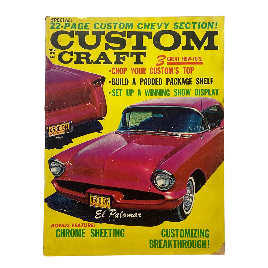 VTG Custom Craft Magazine November 1963 No. 26 The Golden Nugget No Label