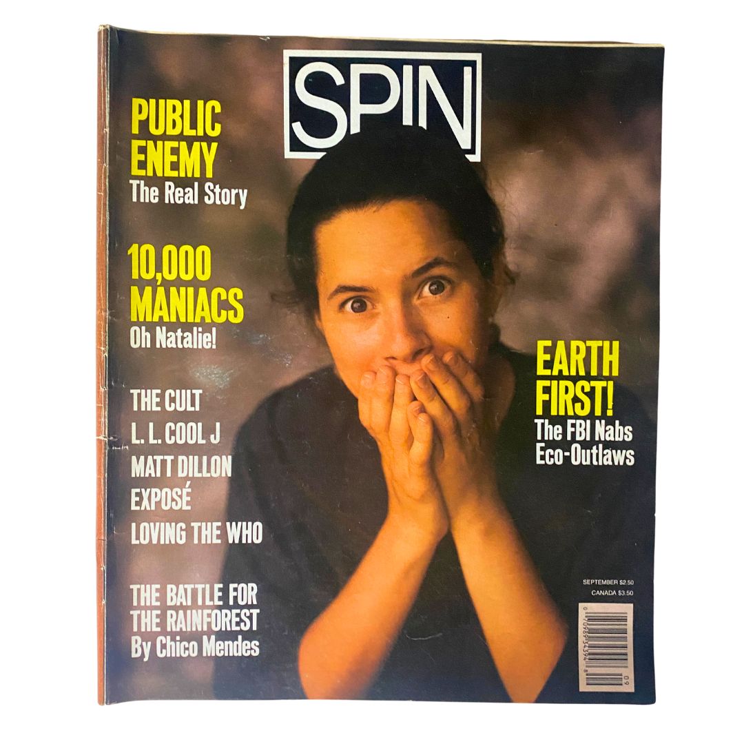 VTG Spin Magazine September 1989 Vol 5 No. 6 Natalie Merchant Cover No Label