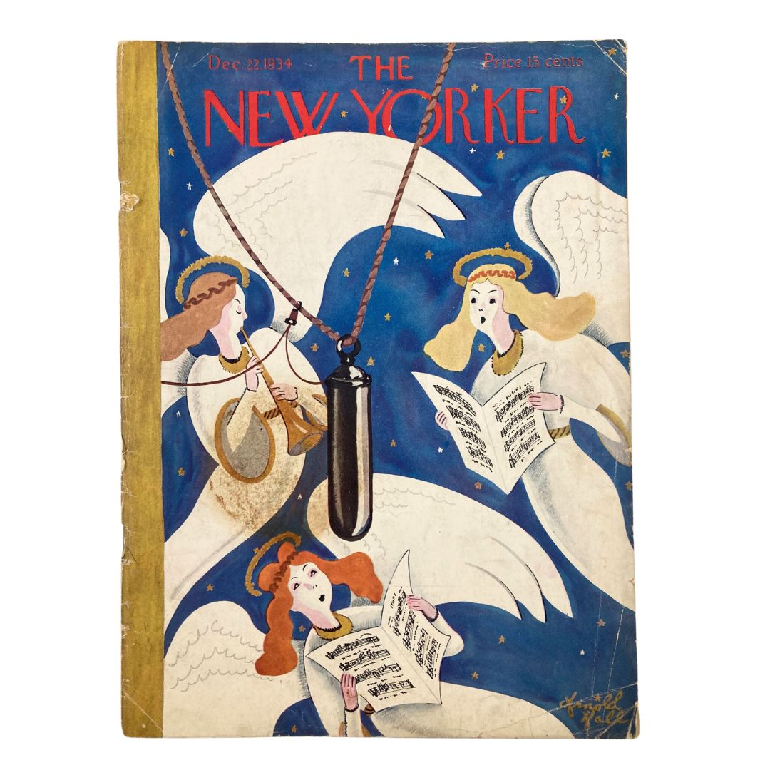 The New Yorker Magazine December 22 1934 Angels Singing by Arnold Hall No Label