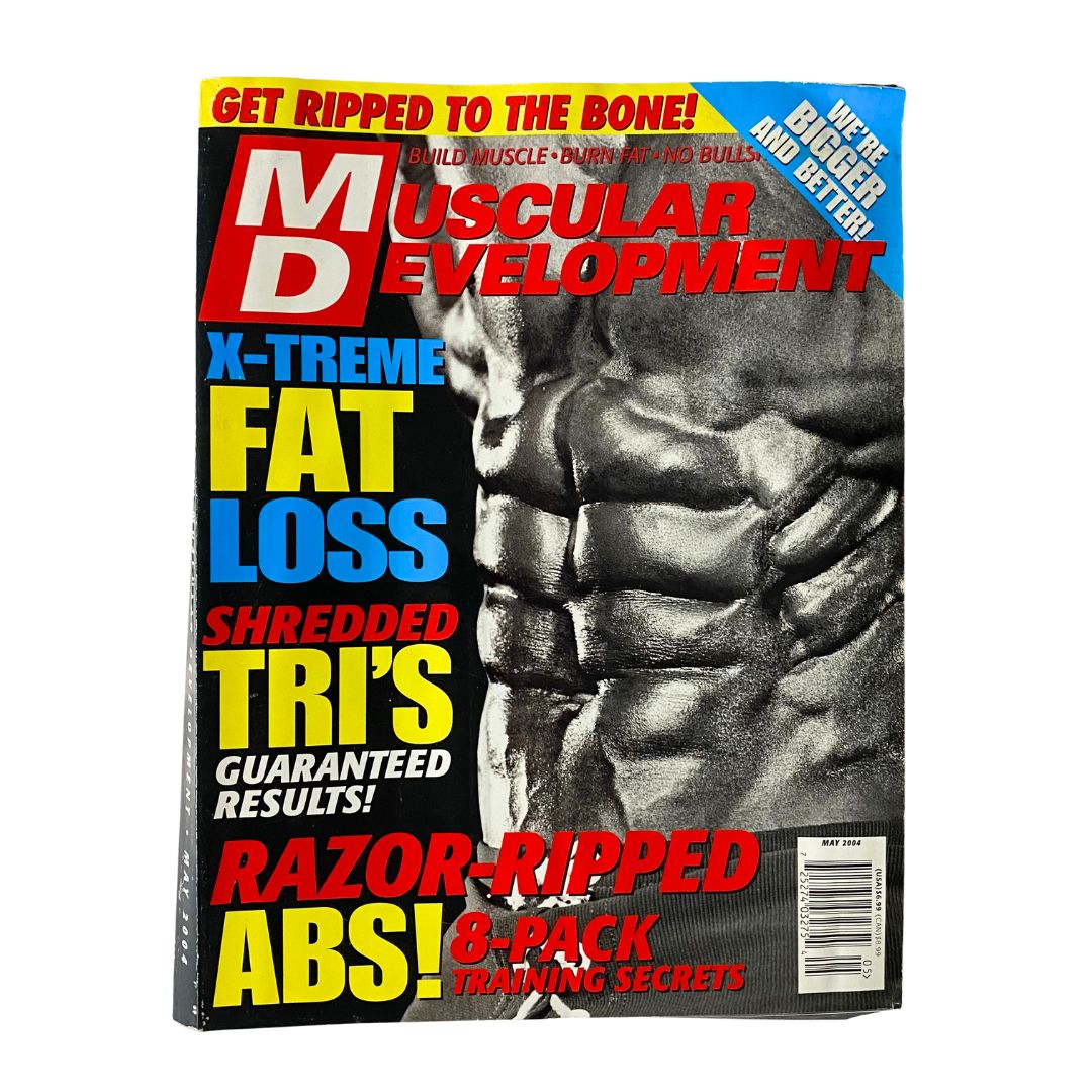 Muscular Development Magazine May 2004 Razor-Ripped Abs Secrets No Label