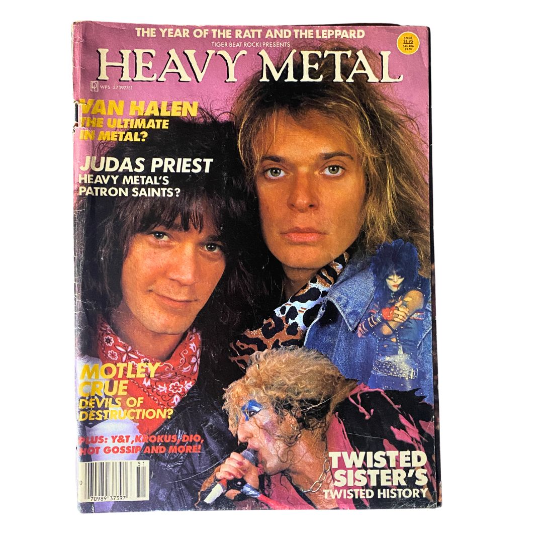 VTG Rock! Presents Heavy Metal Magazine 1985 Vol 1 No. 1 Van Hallen No Label