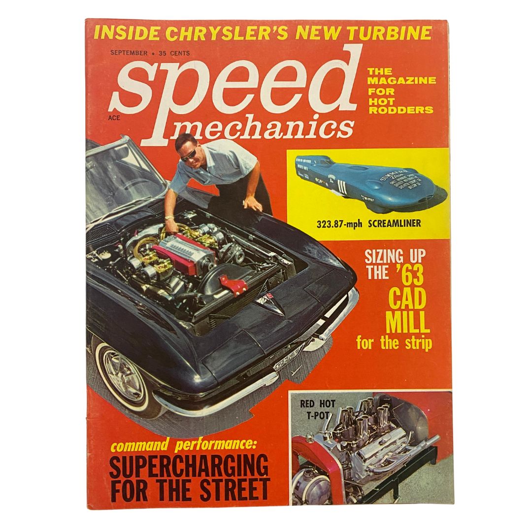 VTG Speed Mechanics Magazine September 1963 The '63 Cad Mill for Strip No Label