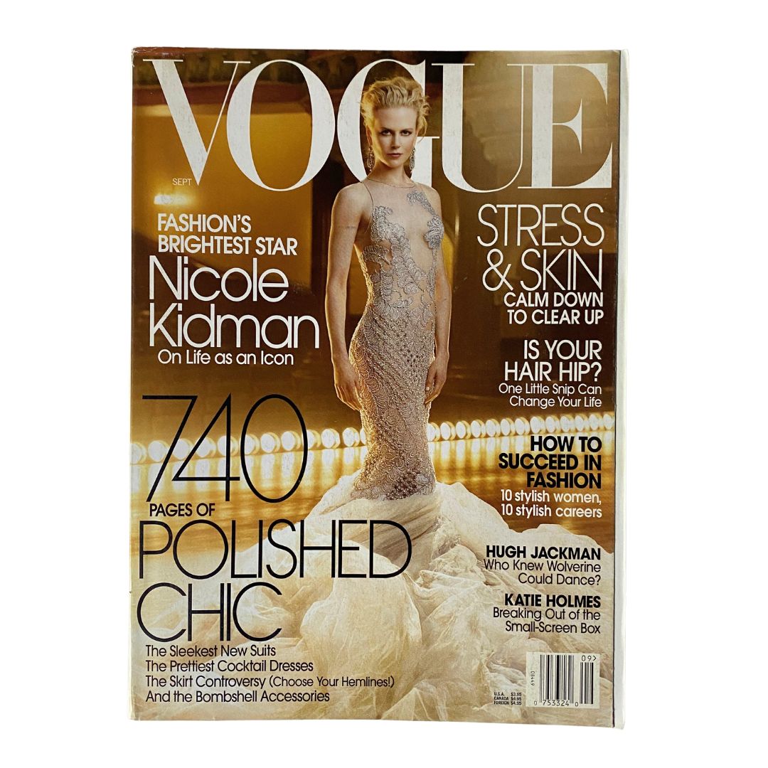 Vogue Magazine September 2003 Actress Nicole Kidman Cover No Label